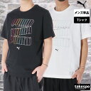 プーマ Tシャツ メンズ 半袖 クルーネック グラフィック コットン100% 綿100% ビッグロゴ ESS LOGO LAB PUMA 687673 大きいサ...