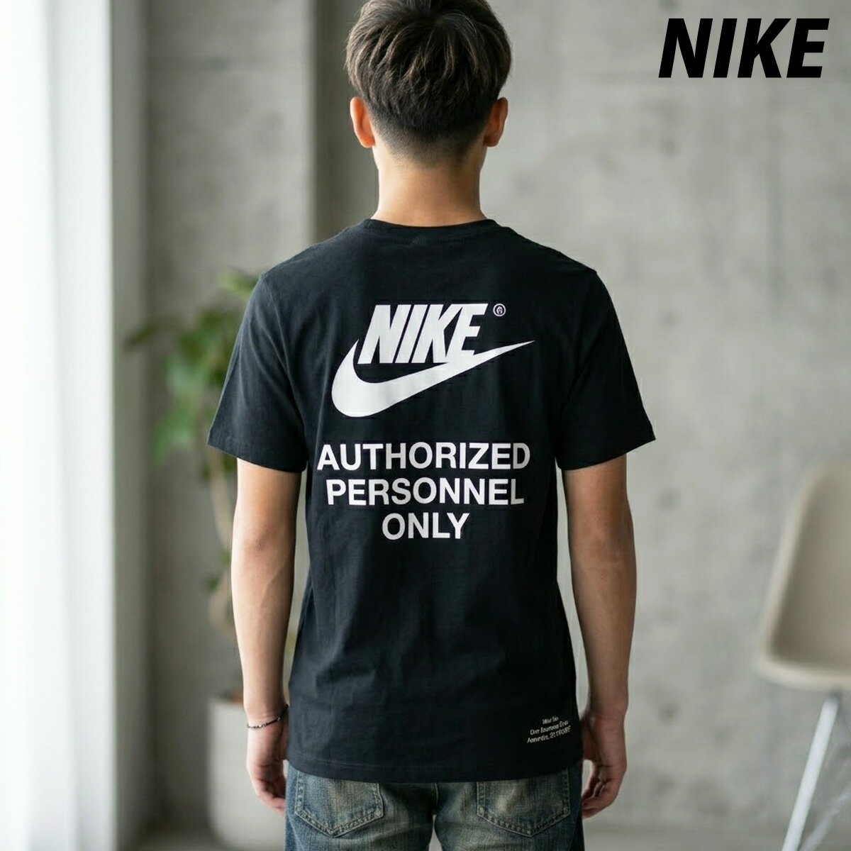 樂天商城 - ナイキ Tシャツ メンズ ブランド 半袖 バックプリント付き 黒 白 コットン100 綿100 スポーツウェア ブラック NIKE DM6428 大きいサイズ 有 トレーニングウェア スポーツ おしゃれ