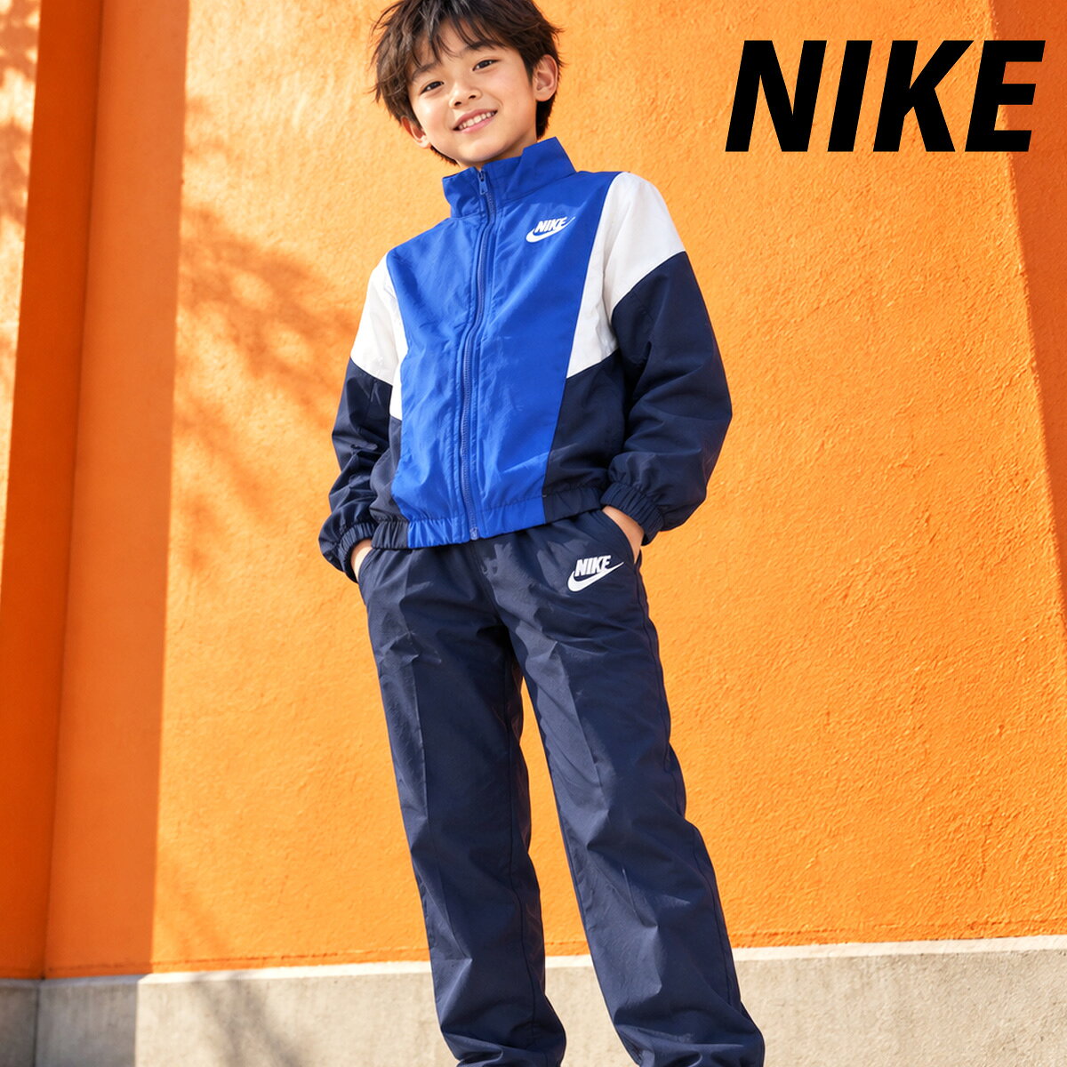 NIKE ナイキ　ウィンドブレーカー セットアップ ネイビー　ナイロン　ロゴ 楽天市場】ナイキ ウィンドブレーカー ネイビーの通販