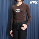長袖Tシャツ レディース ブランド ナイキ スポーツ Tシャツ ロンT ロンティー ロングTシャツ 長袖 NIKE W NSW KNT LS HQ2974 茶色 ブラウン SALE セール ウィメンズ かわいい 大きいサイズ 有 トップス ウォーキング ウェア スポーツウェア トレーニングウェア