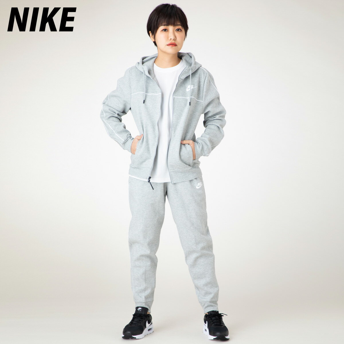 新作 ナイキ レディース スウェット 上下 NIKE サイドライン パーカー パンツ CZ8339 GRY 送料無料|ルームウェア トレーニングウェア ウィメンズ かわいい 有 ウォーキング ウェア スエット ルームウェア 部屋着 高級 上下セット スポーツ ブランド