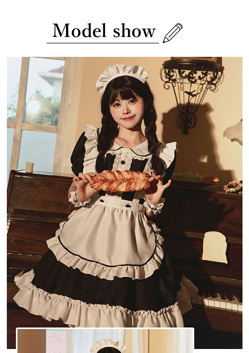 ＼クーポンで3,132円／　メイド服 コスプレ フリル ネコ耳 かわいい セクシー ゆめかわ 大人 レディース バレンタイン エプロン カチューシャ 半袖 スカート ワンピース 赤 ブラック 白 黒 ブルー 文化祭 リボン ピンク 仮装 衣装 大きいサイズ定番