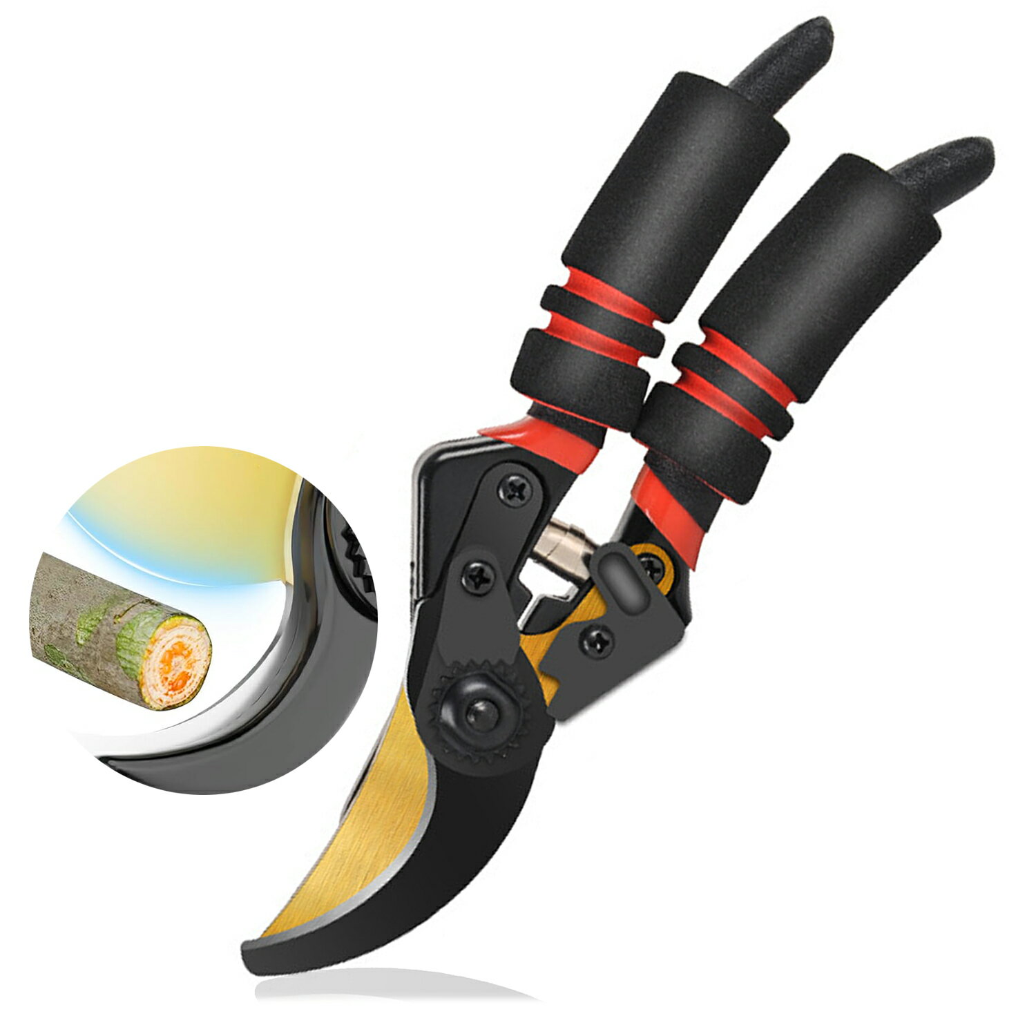 Rakuten - 剪定バサミ 高炭素鋼 ばさみ 超鋭い切れ味 剪定鋏 軽量 耐久性 園芸ハサミ 人間工学設計 錆びにくい 枝切りバサミ 観葉植物等 プレゼント