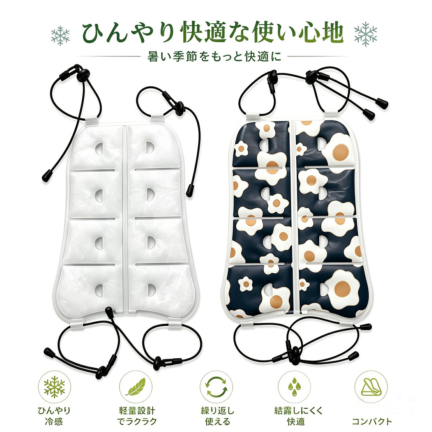 冷却パッド リュック 背中パッド PC-Mマット アイスパッド クールパッド 蒸れ防止 暑さ対策商品 冷却用品 ひんやり 冷感 接触冷感