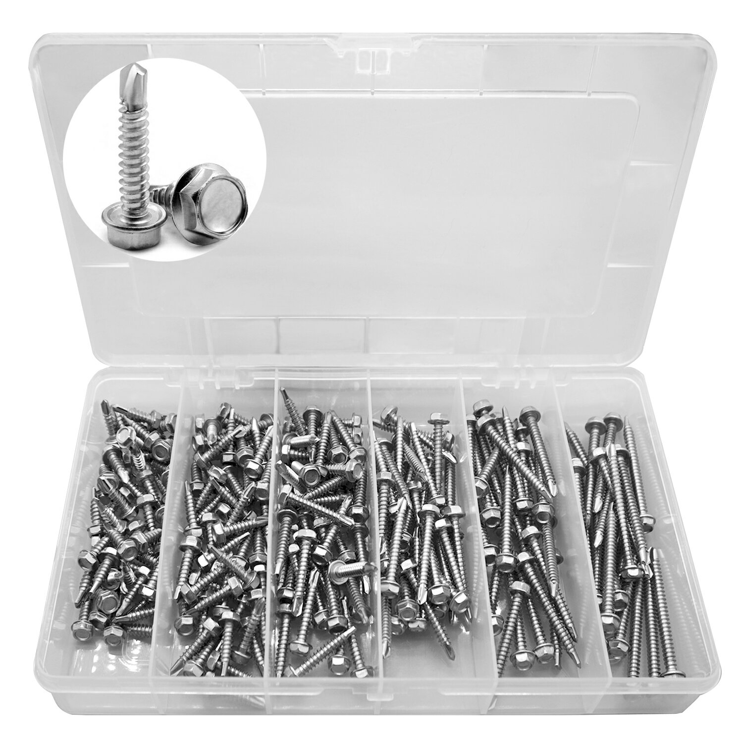 Rakuten - 六角頭ネジ ドリルネジ ステンレス鋼 ねじ 耐久性 ドリルビス なべ頭 ネジセット M4.2