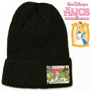 ふしぎの国のアリス ニットキャップ カーキ レディース メンズ Disney Alice in Wonderland ディズニー キャラクター 帽子 ビーニー ...