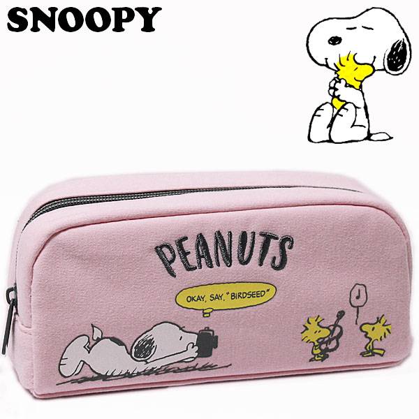 スヌーピー スヌーピー BOXペンケース PINK レディース キッズ Peanuts Snoopy ピーナッツ キャラクター ステーショナリー グッズ 小物入れ 【RCP】