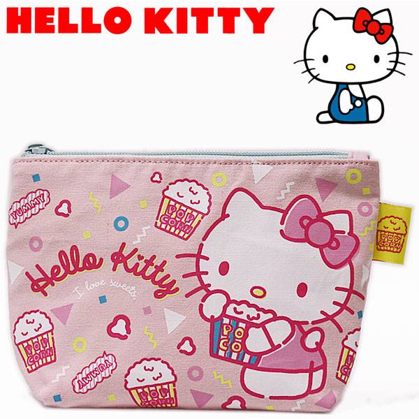 ハローキティ グッディポーチ ポップコーン レディース キッズ Sanrio Hello Kitty サンリオ キャラクター グッズ 小物入れ 【RCP】