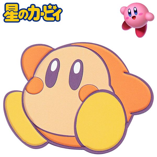 Nintendo Kirby's Dream Land 丸い体に手足がついた任天堂の人気ゲームキャラクター・カービィのダイカットハンドミラーです！ プププランドのいろんなところで暮らすキュートなワドルディのダイカットフェイスデザイン☆ 裏面がミラーになっています。 女の子のマストアイテム♪ コンパクトサイズなのでポーチやバッグに入れていても邪魔にならず、持ち運びに便利◎ いつでもどこでも身だしなみをチェックして女子力アップ♪ 半立体のかわいいシリコンミラーです！ 【サイズ】7.5×9.5×1cm 【重量】60g 【素材】本体：PVC ミラー：ガラス 【生産国】中国