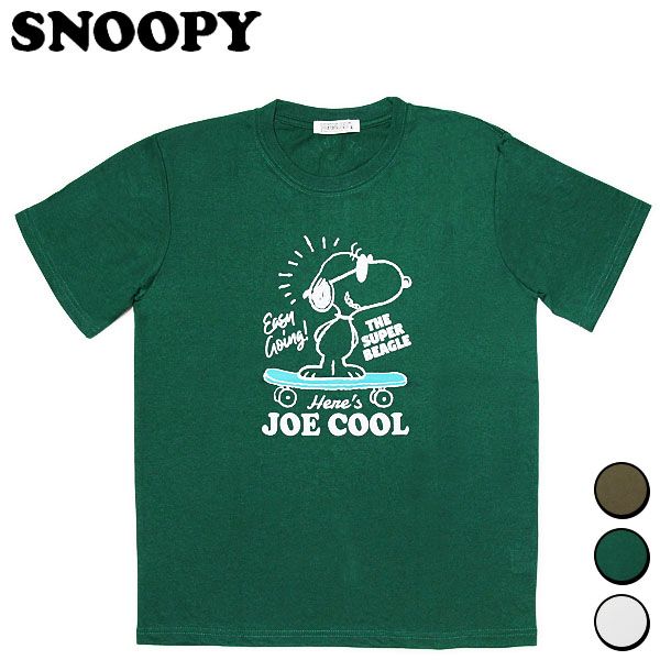 スヌーピー MVS天竺半袖Tシャツ スケボー柄 レディース メンズ ウェア トップス