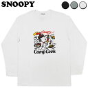 スヌーピー 長袖Tシャツ BBQ柄 レディース メンズ ウェア トップス