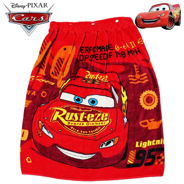 カーズ ラップタオル 60cm丈 エンジョイスピード キッズ プールタオル