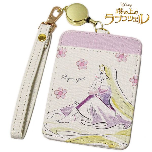 塔の上のラプンツェル リール付きパスケース 25 レディース キッズ 定期入れ
