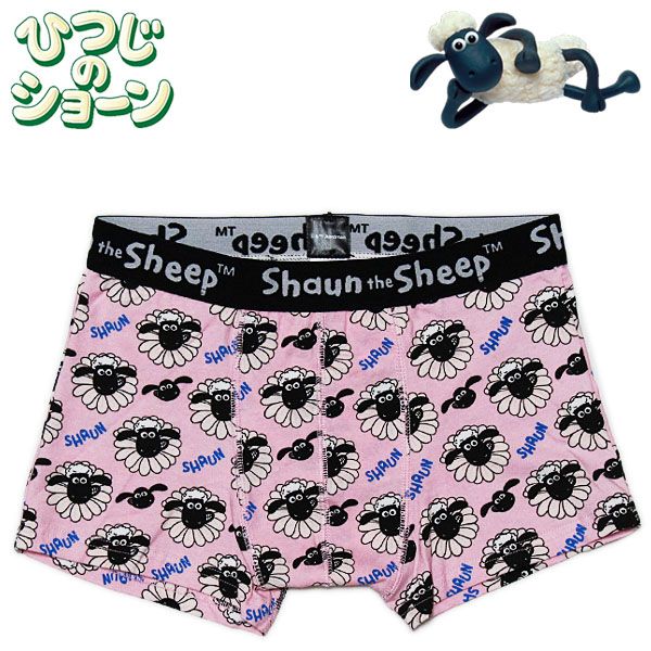 ひつじのショーン ボクサーブリーフ フラワー メンズ アンダーウェア 下着