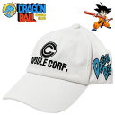 ドラゴンボール 刺繍キャップ カプセルコーポレーション レディース メンズ キッズ CAP