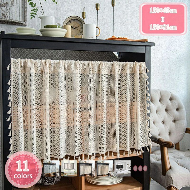 コット デコレーション 花柄 モロッコ 小窓用 靴箱 小窓カーテン 小窓カフェカーテン カーテン カフェカーテン
