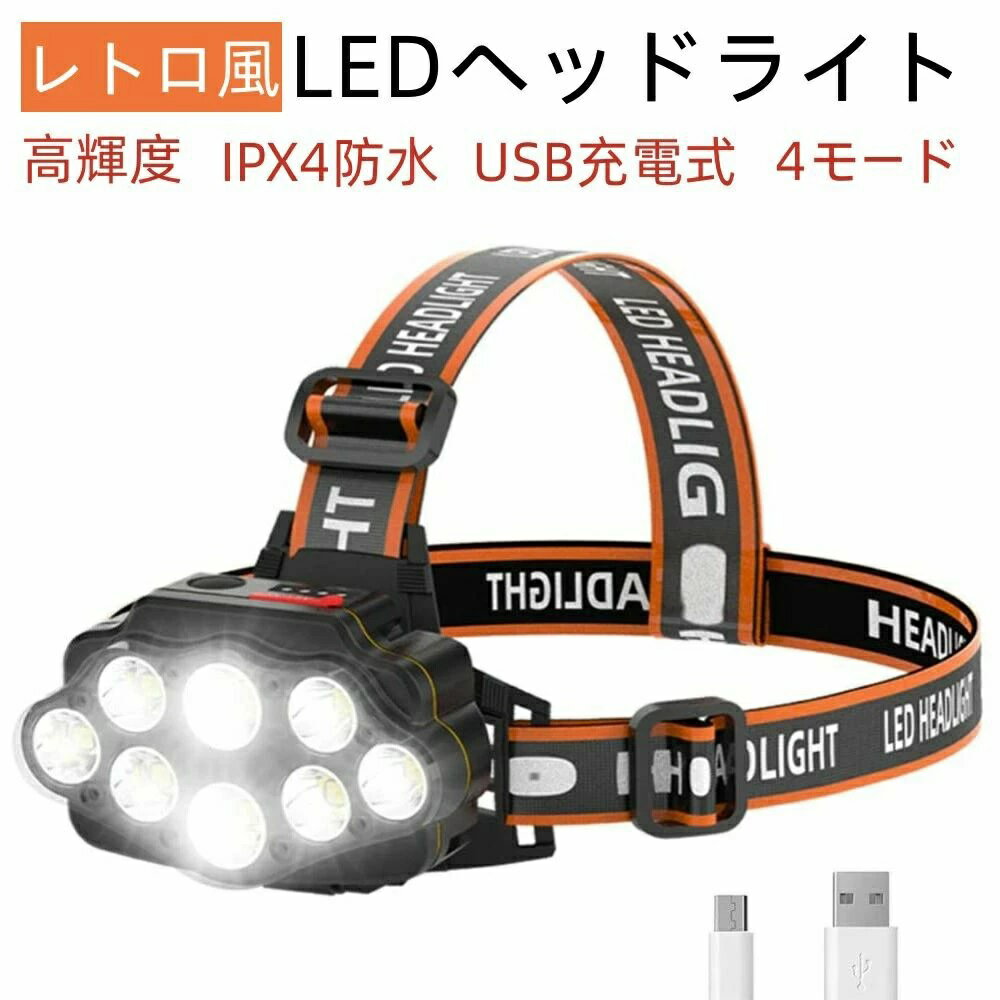 人 ヘッドランプ 4モード ズーム 明るい1500ルーメン 防災用 高輝度 充電式 USB LED