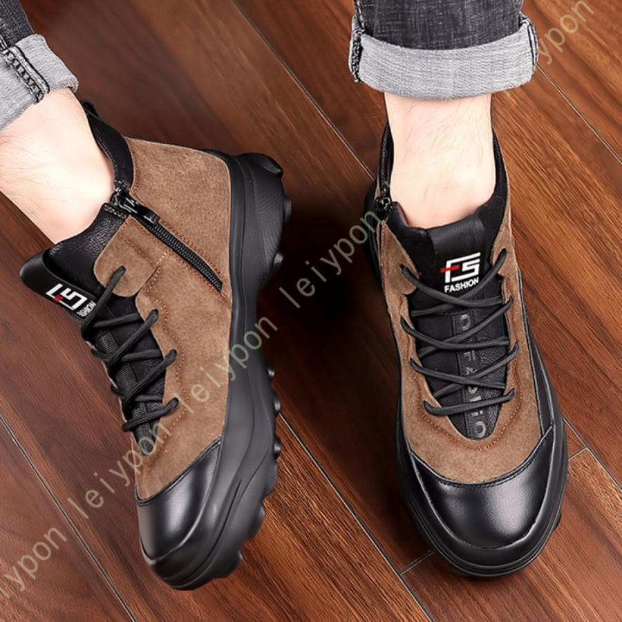 アウトドア スノーブーツ メンズ 冬 防寒靴 スノーシューズ 軽量 冬靴 スノトレ トレッキングブーツ ブーツ ショートブーツ ハイキングシューズ ブーツ ボア