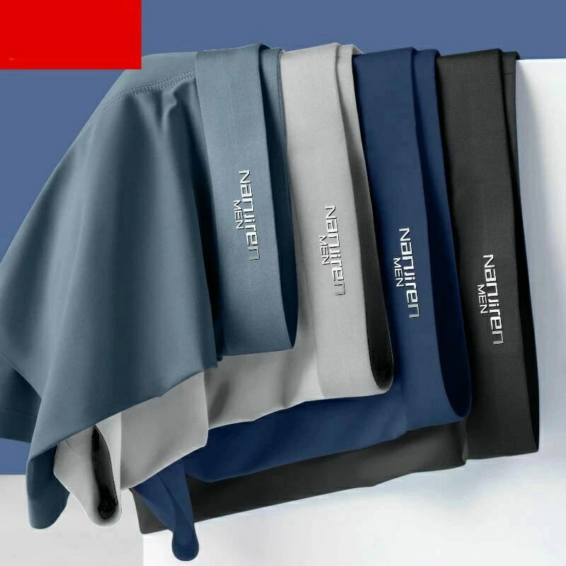 メンズ 4枚セット 冷感 アイスシルク 父の日 快動ボクサー ボクサーブリーフ 4枚組 肌着