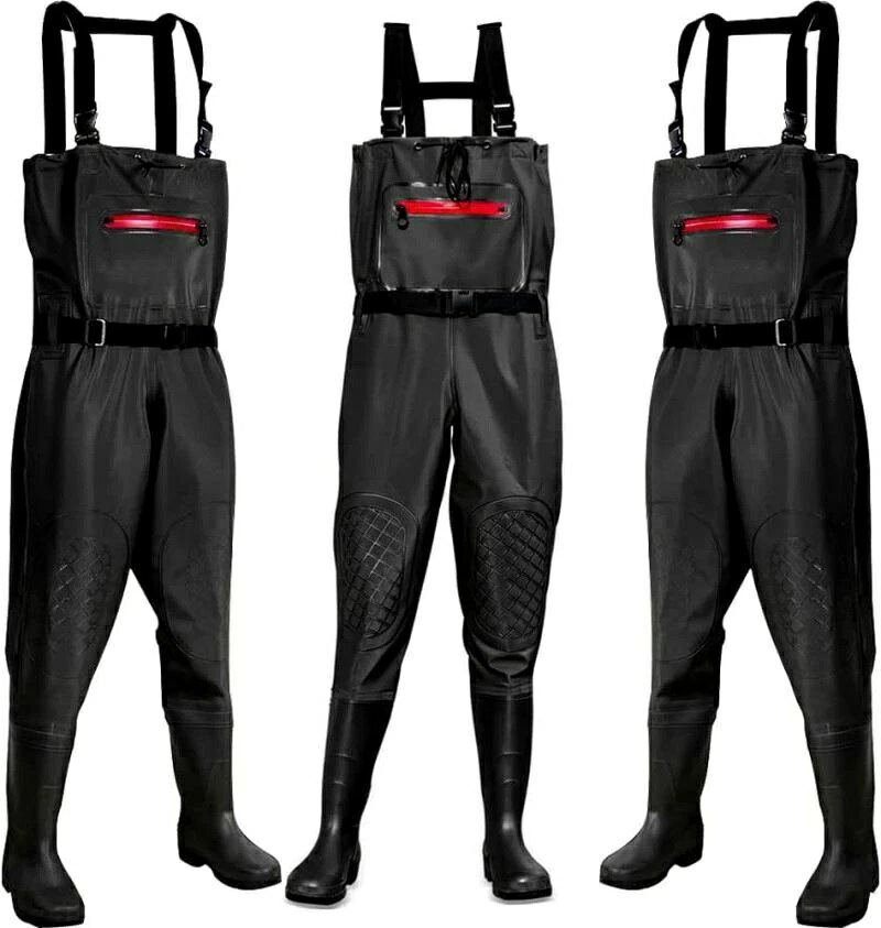 ウェーダー チェストハイウェーダー 防水 釣り PVCウェーダー 大雨 防災 対策 胴付き長靴 全5サイズ
