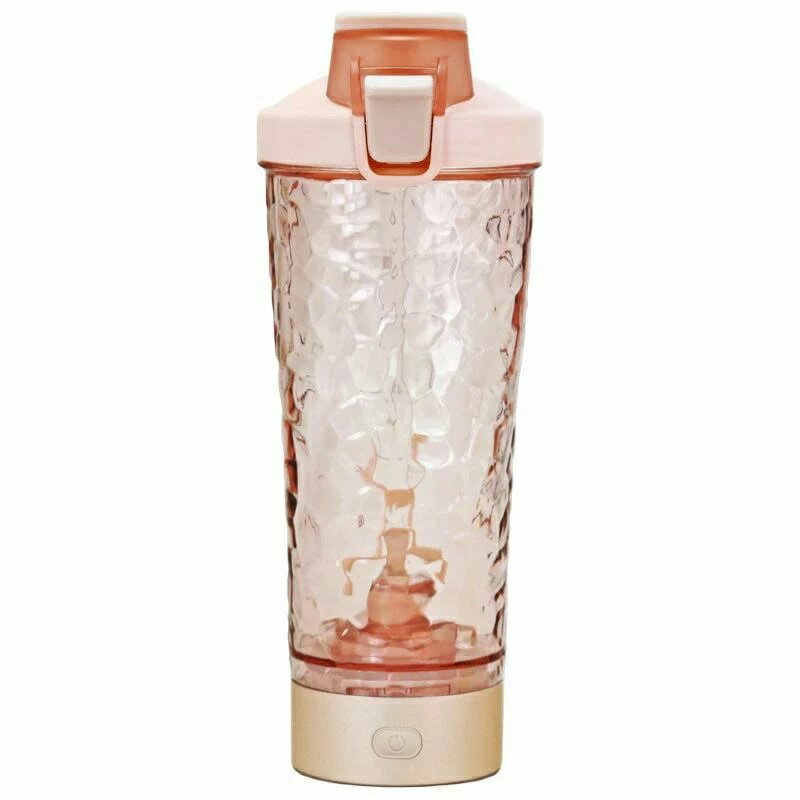 ボトル 自動撹拌 BPAフリー Tritan製 プロテインシェイクミキサー 650ml USB充電 直飲み 光る ライトシ..