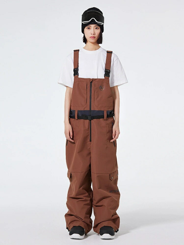 スノーボードウェア スキーウェア ストレッチ ビブパンツ レディース オーバーオール パンツ ボードウ..