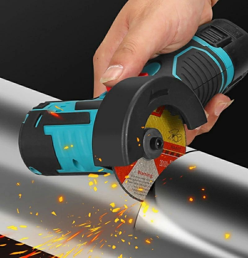 【ブラシレスモーター】12V ミニコードレス型 軽量化 コードレスグラインダー1500mAhバッテリー*2