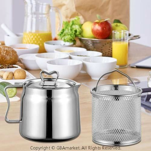 グリースキーパー ポータブルオイルコンテナ ステンレス鋼 オイルフィルターポット