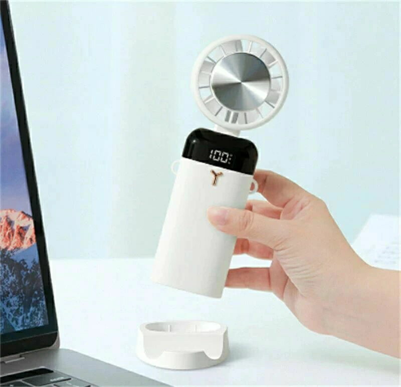 dcモーター 強風 4way 省エネ usb 冷却プレート付 ミニ 首掛け 卓上 扇風機 超静音 節電 1秒冷感 1台5役 冷却 扇風機