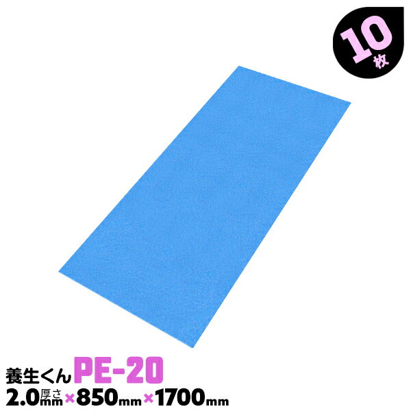 10枚 PE-20 厚さ2.0mm 養生くん 第一大宮 床養生ボード プラスチックボード 内装工事 壁養生ボード 引越養生 リフォーム 青ベニヤ