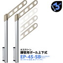 2本1組×3セット EP-45-SB アーム450mm ポール778mm 川口技研 ホスクリーン 物干し金物 屋外用 ベランダ 腰壁用 ポール上下式【送料無料】