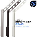 2本1組×1セット GP-45 アーム450mm ポール725mm 川口技研 ホスクリーン 物干し金物 ベランダ 屋外 腰壁用 ポール上下式【送料無料】