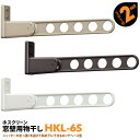 4本 HKL-65 652mm 川口技研 ホスクリーン 物干し金物 ベランダ 屋外 シャッター付き窓壁用 ロングベースタイプ【送料無料】