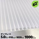 40枚 厚み5.0mm 目付1000g 910mm×1820mm サブロク 宇部 ダンプレート ダンプラ プラベニヤ 文化祭 台風対策 DIY 窓 断熱 結露対策 ナチュラル/半透明【送料無料】