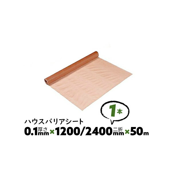 1本 0.1mm厚 1200/2400mm×50m ダブル A種 ハウスバリアシート 酒井化学 防湿気密シート【送料無料】