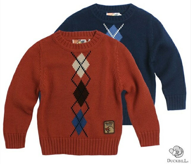 子供服 セーター 95cm ゴルフ少年シンプルお上品なアーガイル 濠Du 子供 誕生日プレゼント 子ども ブランド 上品 アドゥラブル