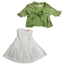 清楚なお嬢様の普段着 半袖ボレロ&お花刺しゅうワンピースのセット NO.133 子ども服 子供服 ブランド 女の子 70cm 80cm 85cm 90cm 95...