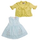 清楚なお嬢様の普段着 半袖ボレロ&お花刺しゅうワンピースのセット NO.140 子ども服 子供服 ブランド 女の子 70cm 80cm 85cm 90cm 95...