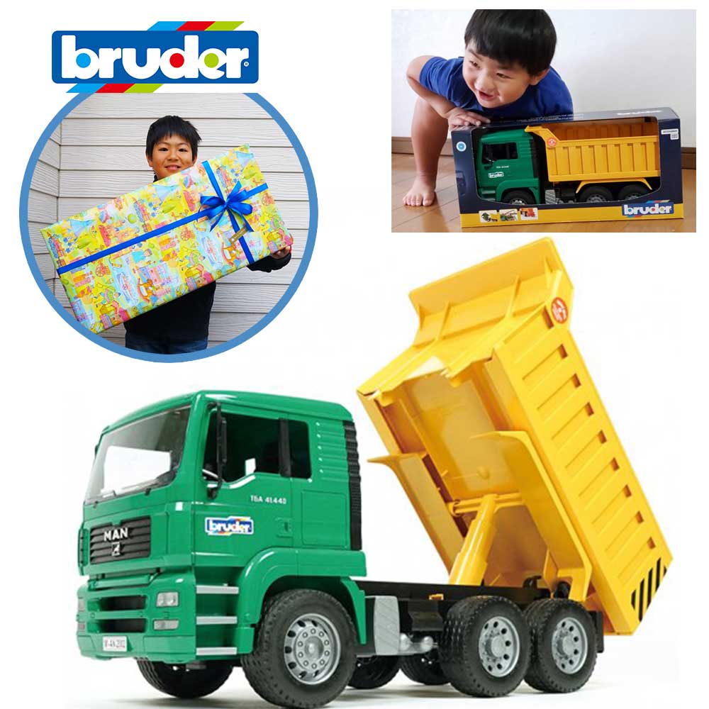 ラッピング可 bruder ブルーダー MAN Tip up トラック BR02765 知育遊び 知育玩具 働く車 動かす 触る 観察する 体験する ごっこ遊び 車 おもちゃ 男の子 キッズ プレゼント 誕生日 4歳 5歳 6歳 ギフト クリスマス 人気 孫