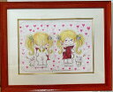 水森亜土アート作品 デジタルリトグラフ亜土ちゃんの直筆サイン入りおもちゃ箱画廊オリジナル版画「甘い恋のジャムNo.2」