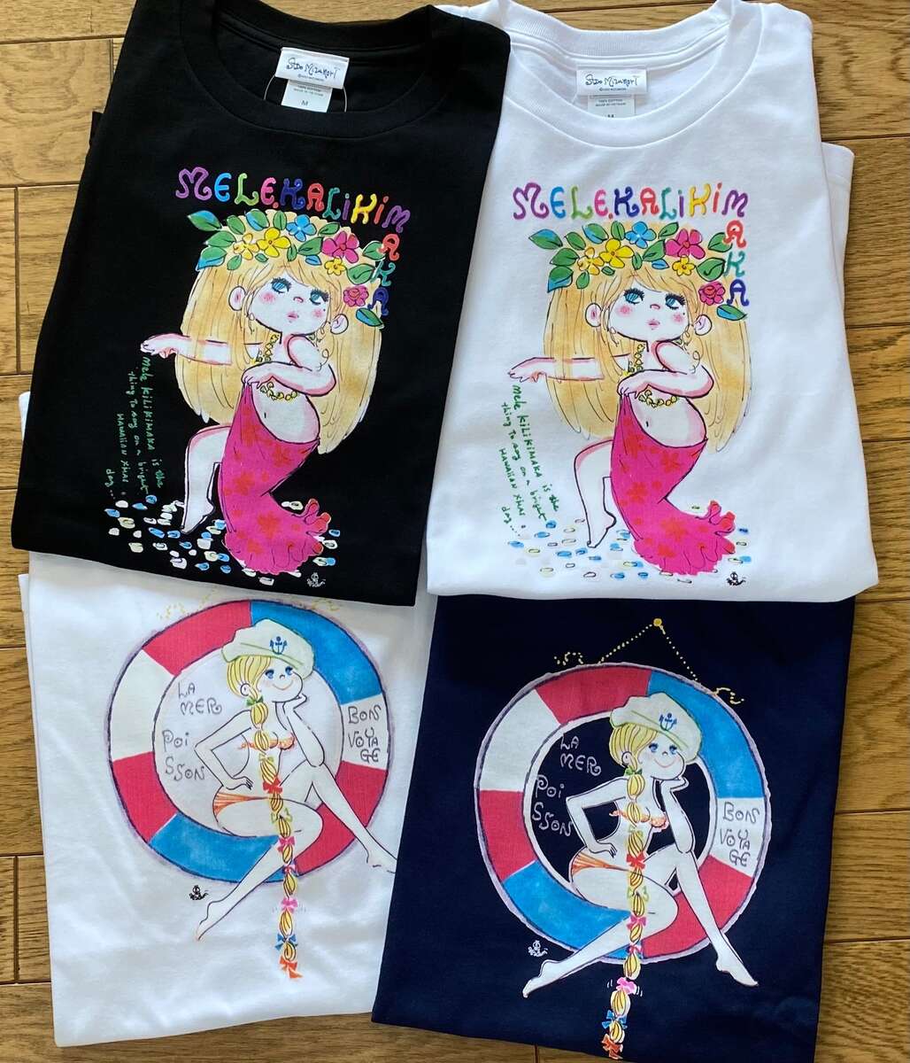 Rakuten - 2023 SUMMER水森亜土 Tシャツお馴染みのゆったりフリーサイズです