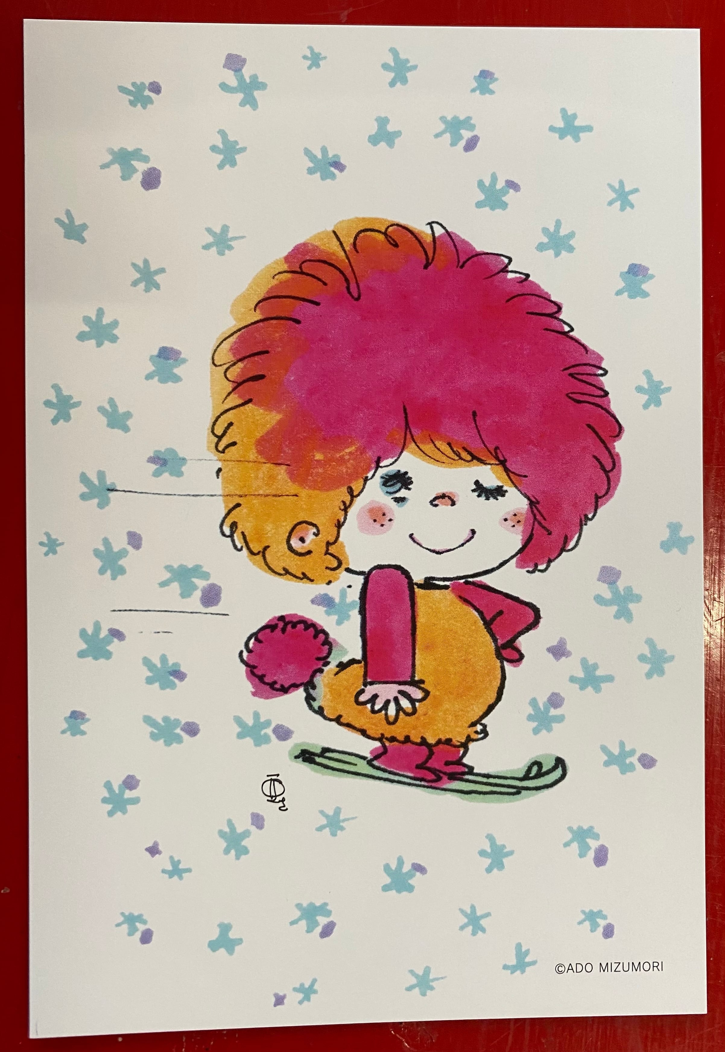 水森亜土のおもちゃ箱画廊オリジナルポストカード「キャッホ～！」5枚セット