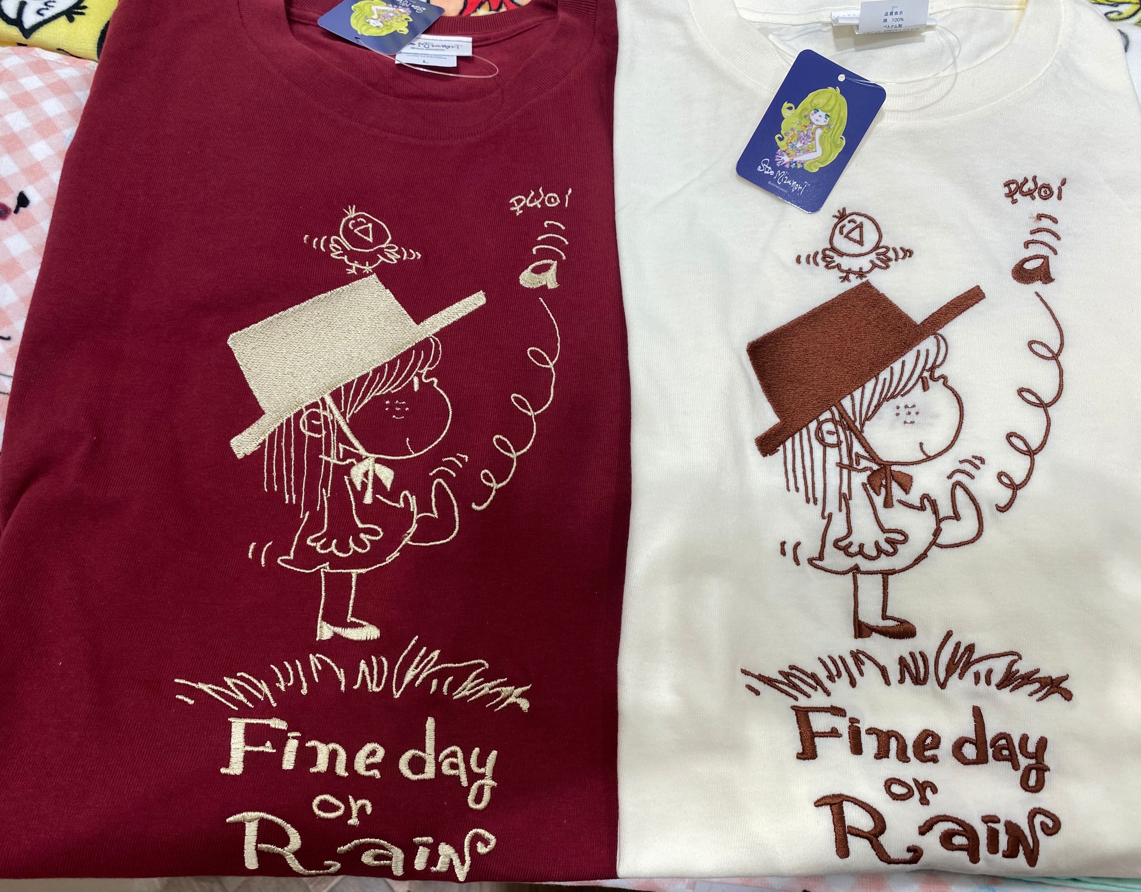 水森亜土刺繍ロングスリーブTシャツ