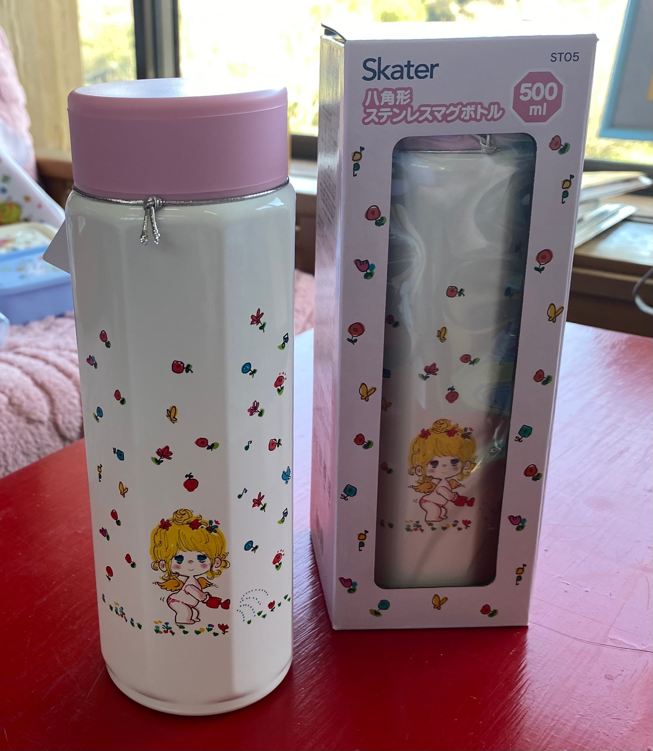 Rakuten - 水森亜土八角形ステンレスボトル
