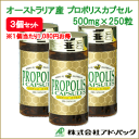 オーストラリア産　プロポリスカプセル500mg×250粒入×3個セット