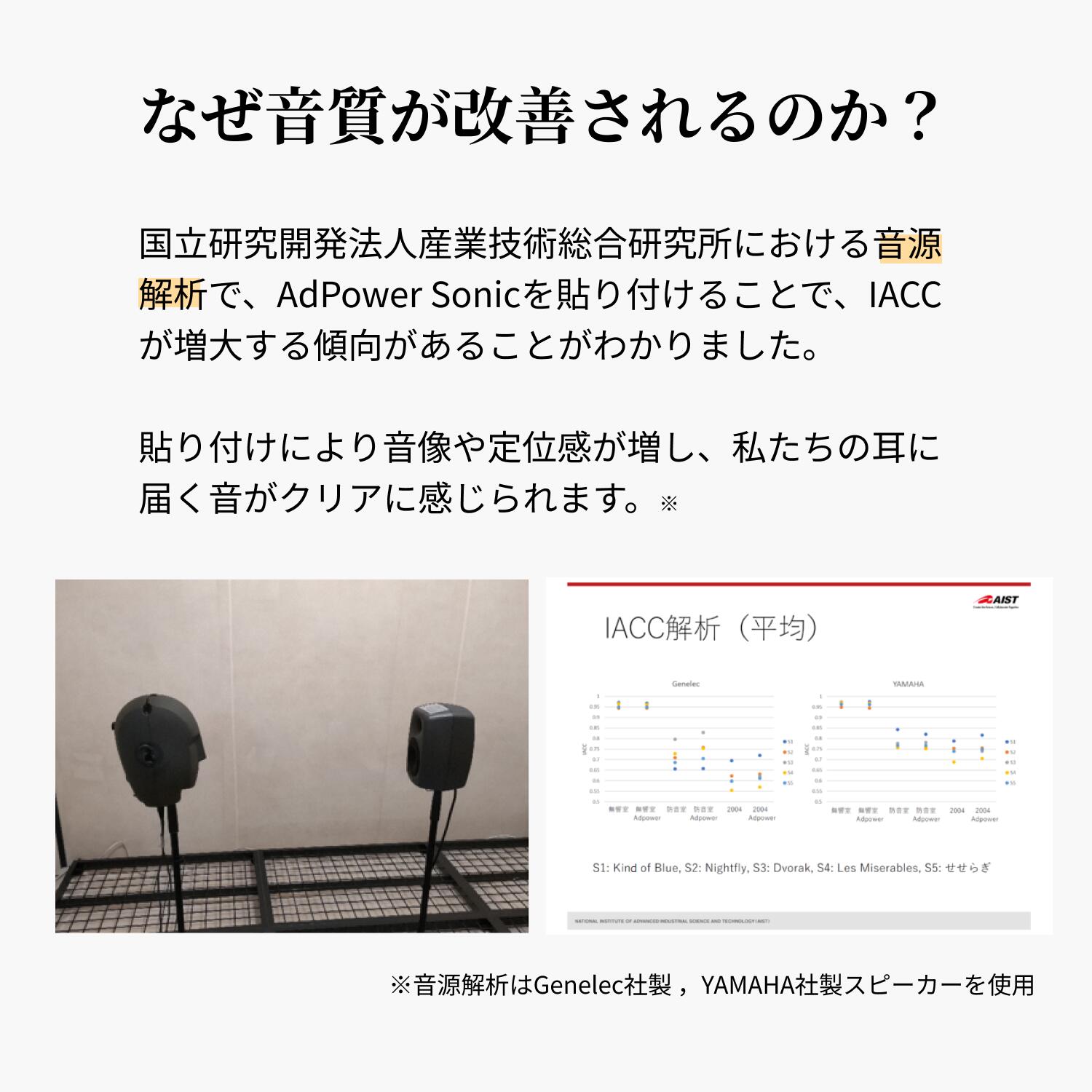 【公式】アドパワーソニック 長方形タイプ オーディオ・楽器用 2枚入 adpower-10000005 アドパワー公式ストア サンプル画像3