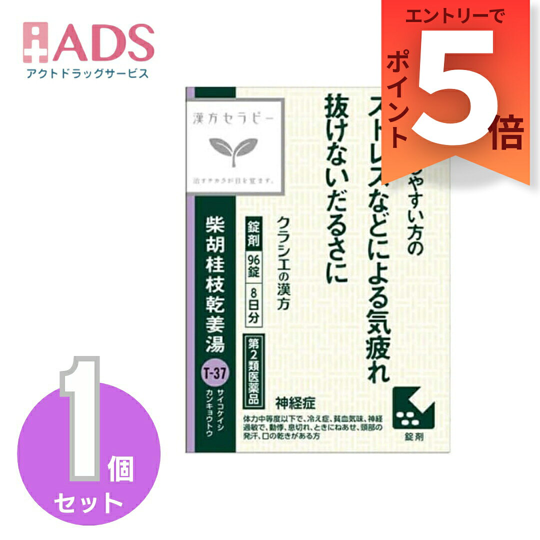 商品情報ご注意※商品リニューアル等によりパッケージ及び容量は変更となる場合があります。ご了承ください。※商品写真は「リニューアル」される前のものや「内容量違い」を使用している事があります。※ご購入内容に間違いがないかどうか、ご注文後に送られるご注文確認メールの内容を必ずご確認下さい商品区分第2類医薬品製品名JPS柴胡桂枝乾姜湯エキス商品説明ストレスなどによる気疲れ 抜けないだるさに漢方製剤成分・分量成人1日の服用量12錠（1錠360mg）中成分・・・分量柴胡桂枝乾姜湯乾燥エキス（サイコ4.8g、ケイヒ・オウゴン・ボレイ・カロコン各2.4g、カンキョウ・カンゾウ各1.6gより抽出。）・・・2480mg添加物として、トウモロコシデンプン、無水ケイ酸、ケイ酸Al、CMC-Ca、ステアリン酸Mgを含有する。成分・分量に関する注意本剤は天然物（生薬）のエキスを用いていますので、錠剤の色が多少異なることがあります。効能・効果体力中等度以下で、冷え症、貧血気味、神経過敏で、動悸、息切れ、ときにねあせ、頭部の発汗、口の乾きがあるものの次の諸症：更年期障害、血の道症、不眠症、神経症、動悸、息切れ、かぜの後期の症状、気管支炎（注）「血の道症」とは、月経、妊娠、出産、産後、更年期など女性のホルモンの変動に伴って現れる精神不安やいらだちなどの精神神経症状および身体症状を指します。用法・用量に関連する注意1日3回食前又は食間に水又は白湯にて服用。年齢・・・1回量・・・1日服用回数成人（15才以上）・・・4錠・・・3回15才未満7才以上・・・3錠・・・3回7才未満5才以上・・・2錠・・・3回5才未満・・・服用しない用法・用量に関する注意小児に服用させる場合には、保護者の指導監督のもとに服用させてください。注意事項＜してはいけないこと＞(守らないと現在の症状が悪化したり、副作用・事故が起こりやすくなる)・次の人は服用しないこと。(1)本剤又は本剤の成分によりアレルギー症状を起こしたことがある人(2)妊婦又は妊娠していると思われる人(3)透析療法を受けている人・本剤を服用している間は、胃腸鎮痛鎮痙薬や乗物酔い薬を服用しないこと。・服用後、乗物又は機械類の運転操作をしないこと。(目のかすみ、異常なまぶしさ等の症状があらわれることがある)・長期連用しないこと。＜相談すること＞・次の人は服用前に医師、薬剤師又は登録販売者に相談すること。(1)医師の治療を受けている人(2)授乳中の人(3)高齢者(4)薬などによりアレルギー症状を起こしたことがある人(5)次の症状のある人／排尿困難(6)次の診断を受けた人／緑内障、腎臓病、甲状腺機能障害・服用後、次の症状があらわれた場合は副作用の可能性があるので、直ちに服用を中止し、製品の説明書を持って医師、薬剤師又は登録販売者に相談すること。(関係部位：症状)皮ふ：発疹・発赤、かゆみ消化器：吐き気、胃部膨満感循環器：動悸泌尿器：排尿困難その他：目のかすみ※まれに下記の重篤な症状が起こることがある。その場合は直ちに医師の診療を受けること。(症状の名称：症状)アナフィラキシー様症状：服用後すぐに、皮ふのかゆみ、じんましん、声のかすれ、くしゃみ、のどのかゆみ、息苦しさ等があらわれる無顆粒球症：突然の高熱、さむけ、のどの痛み等があらわれる・服用後、便秘、下痢、口のかわきの症状があらわれることがあるので、このような症状の持続又は増強が見られた場合には、服用を中止し、製品の説明書を持って医師、薬剤師又は登録販売者に相談すること。・2週間位服用しても症状がよくならない場合は服用を中止し、製品の説明書を持って医師、薬剤師又は登録販売者に相談すること。保管及び取扱い上の注意・直射日光の当たらない湿気の少ない涼しい所に保管すること。・小児の手の届かない所に保管すること。・他の容器に入れ替えないこと。(誤用の原因になったり品質が変わる)・使用期限(外箱に記載)を過ぎた製品は服用しないこと。なお、使用期限内であっても一度開封した後は、なるべく早く使用すること。お問い合わせ先製品に関するお問い合わせ先お客様相談窓口電話番号・・・(03)5446-3334電話受付時間・・・10：00～17：00（土、日、祝日を除く）メーカーHP 名称・・・ホームページメーカーHP URL・・・www.kracie.co.jp添付文書版番号・・・H01 2製造販売元製造販売元住所等ジェーピーエス製薬株式会社栃木県芳賀郡芳賀町芳賀台196-1広告文責ADS06-4702-3800【第2類医薬品】JPS柴胡桂枝乾姜湯エキス錠N 96錠 JPS柴胡桂枝乾姜湯エキス錠N 5