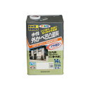 カベ専用塗料 アサヒペン 水性外かべ凹凸塗料 ツヤあり 14L ホワイト
