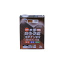 油性木部防虫・防腐ステインEX 3L マホガニー アサヒペン 油性塗料 ペンキ 塗装