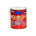 油性塗料・ペンキ アサヒペン 油性スーパーコート 青 1.6L 屋内外で使える超多用途。酸性雨、塩害、排気ガス、紫外線にも強い